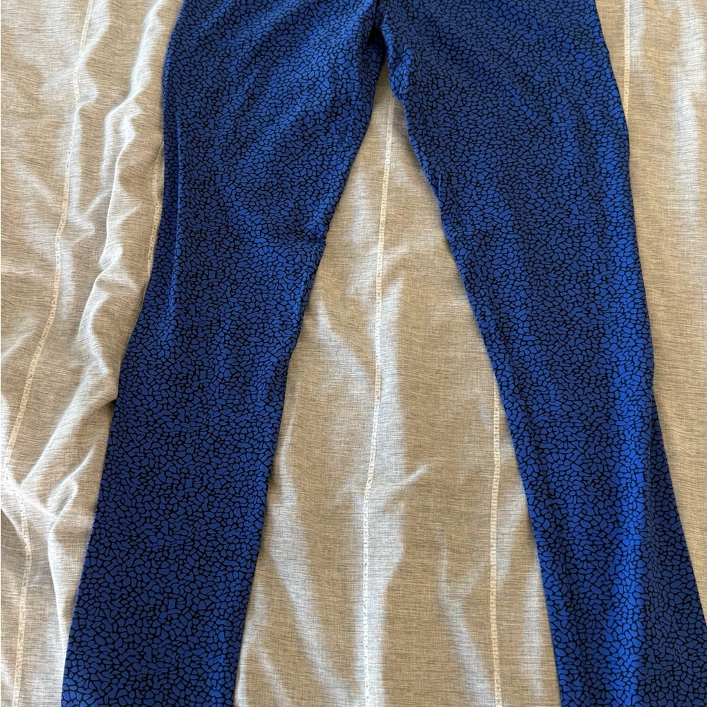 Blue Patterned Leggings